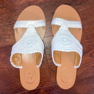 Jack Rogers Unique White Sandals